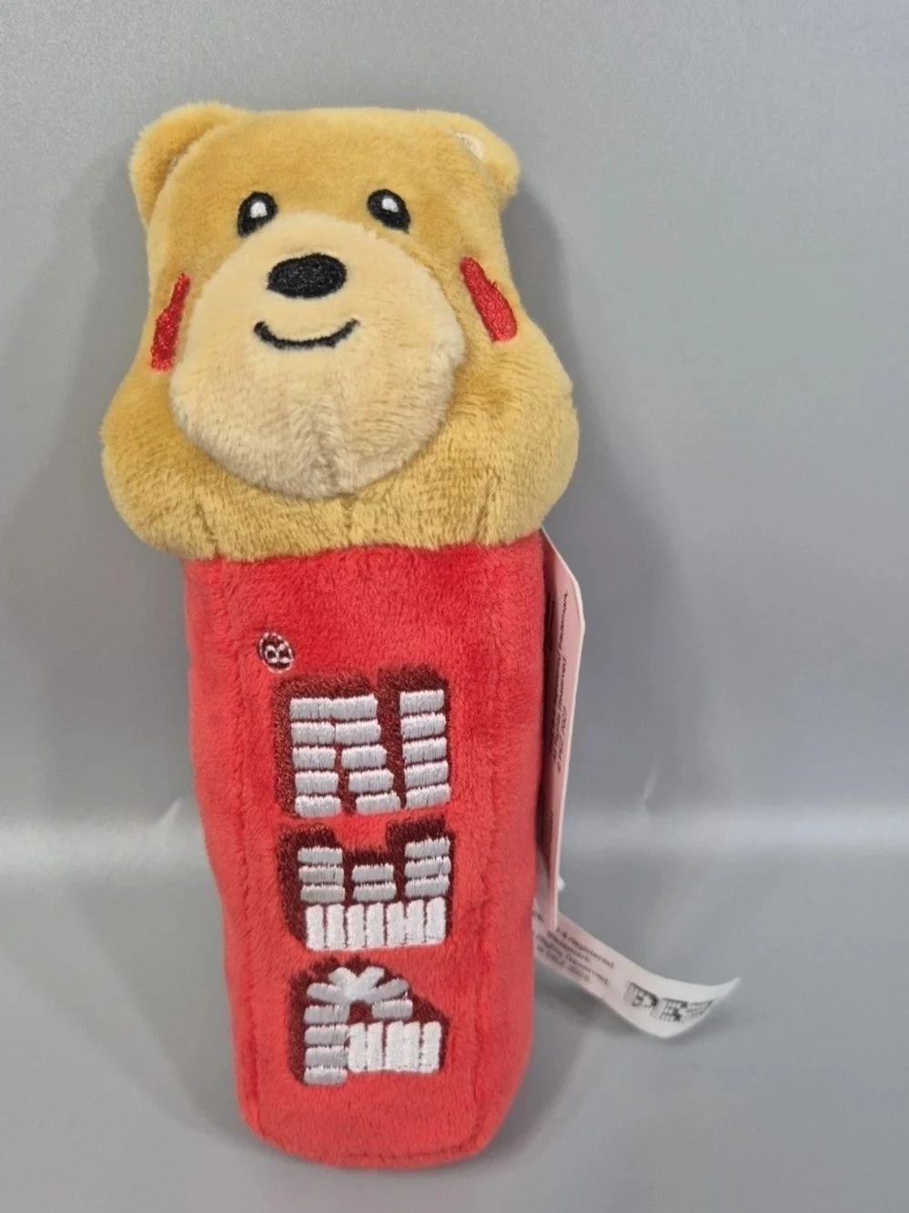 PEZ 2022 Valentine Plush Bear New With Tag Pre Loved